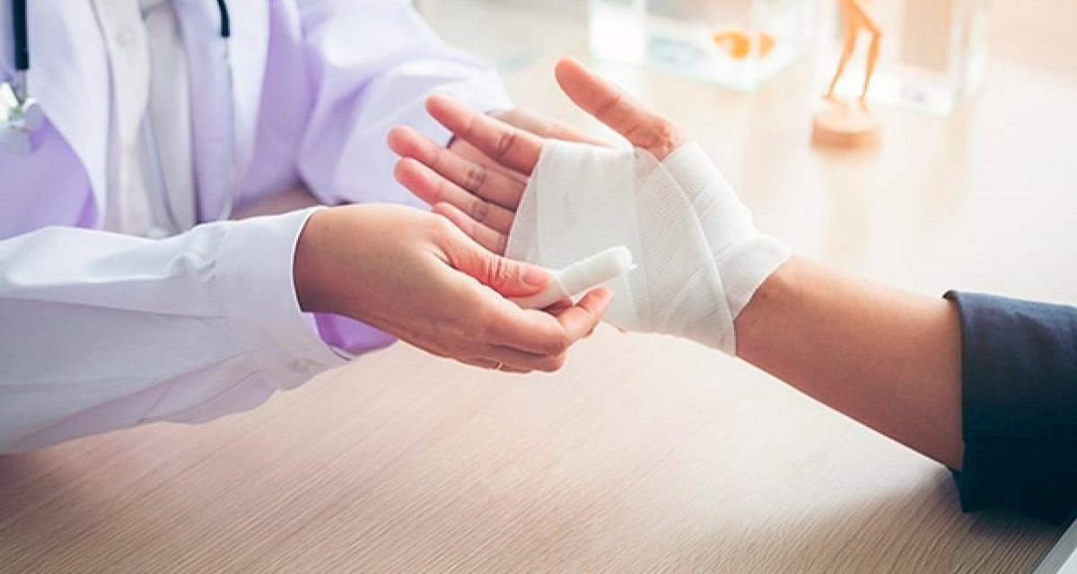 Apósitos de hidrogel aplicados en quemaduras de piel